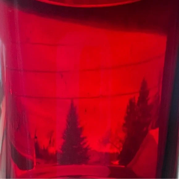 🐳 Goblets Luminarc France Vintage Ruby Red Glasses Clear Stems - Picture 7 of 7